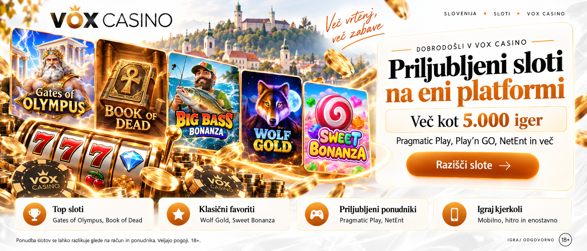 Bonusi in promocije v Vox Casino